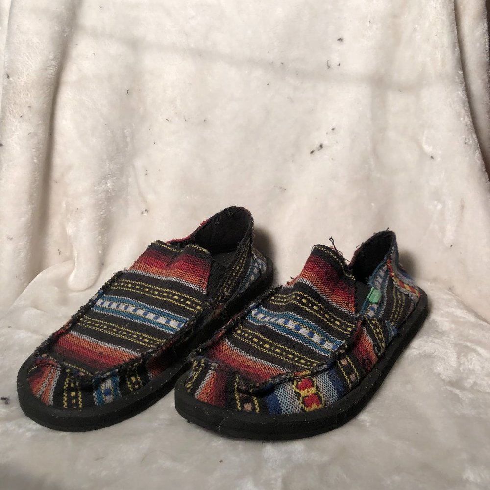 Men's Red Multicolor Sanuk Sandals